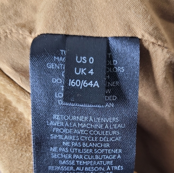 Free People Nightfall Faux Suede Paperbag Pants Camel Brown 0 Boho Streetwear - Picture 9 of 10